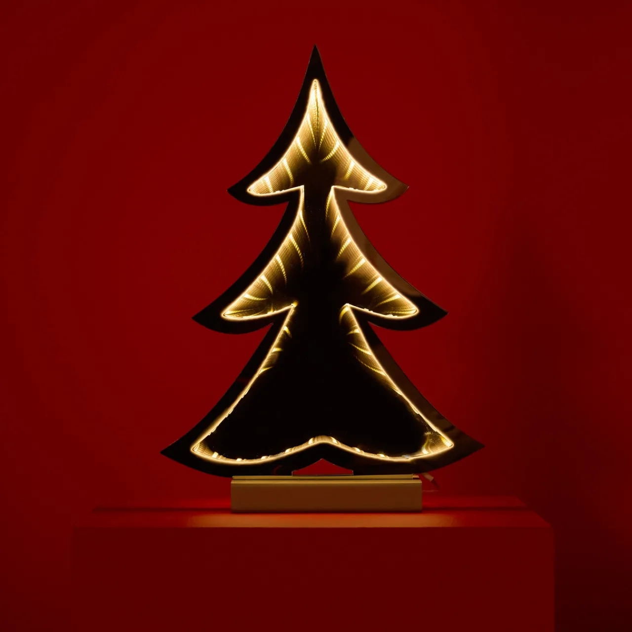 Discount Decorator's Warehouse 12.5"H Tree Infinity Light Battery Operated