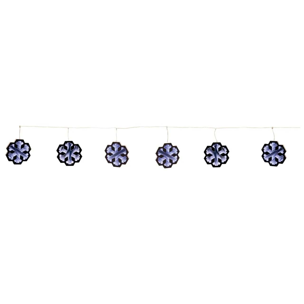 Clearance Decorator's Warehouse 68"L Infinity Light Snowflake Garland