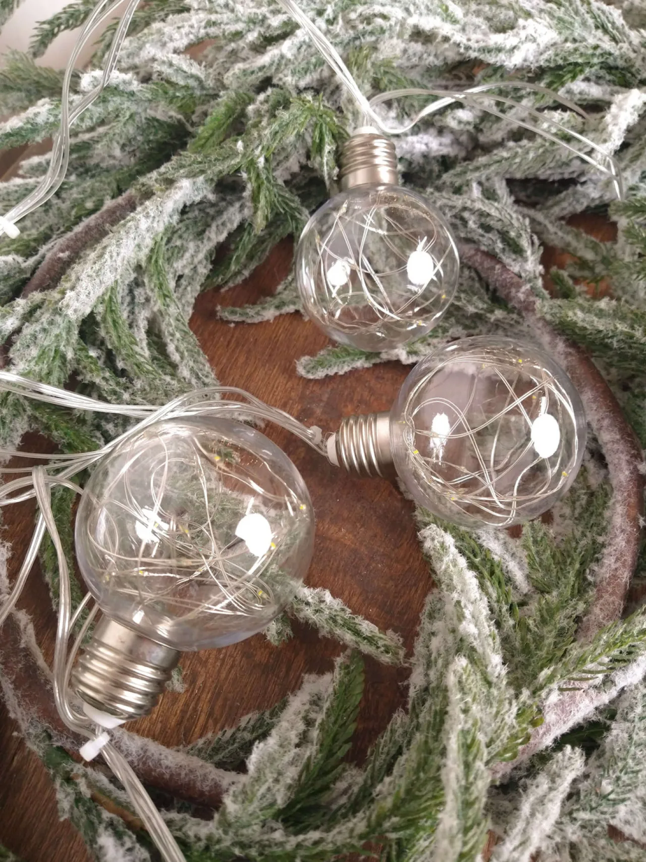 Decorator's Warehouse LED String Lights With Clear Balls - 3" Orbs