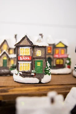 Online Decorator's Warehouse Lighted Holiday House With Battery Powered LEDs