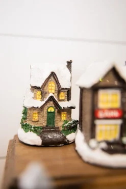 Online Decorator's Warehouse Lighted Holiday House With Battery Powered LEDs