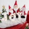 Clearance Decorator's Warehouse Lighted Holiday Resin Figure - Snowman On Right