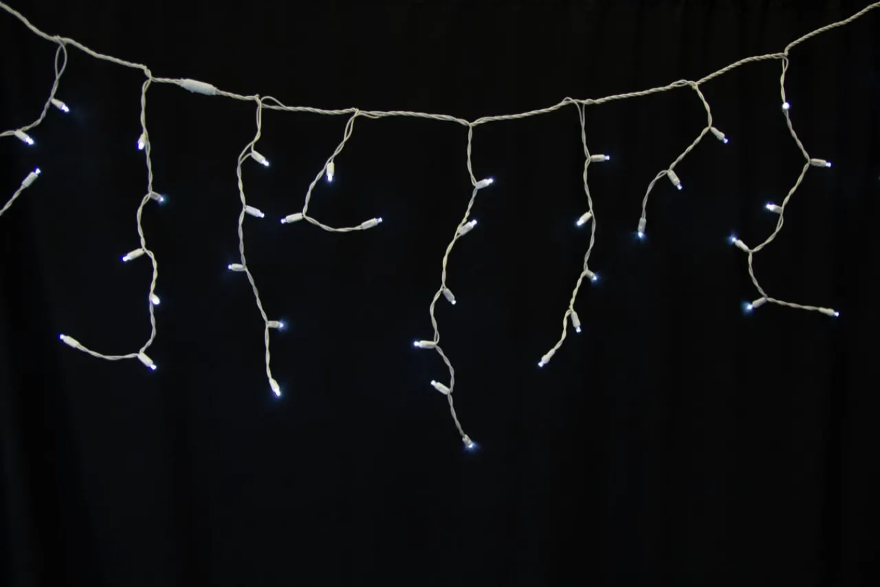 Online Decorator's Warehouse 5MM Icicle Lights - Pure White