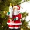Discount Decorator's Warehouse Mr. Christmas Goodnight Lights Santa Ornament