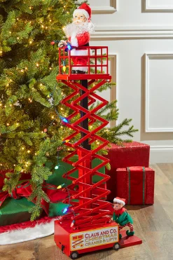 New Decorator's Warehouse Mr. Christmas Santa's Lift