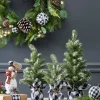 Hot Decorator's Warehouse Pine Tree With Plaid Fabric - Small