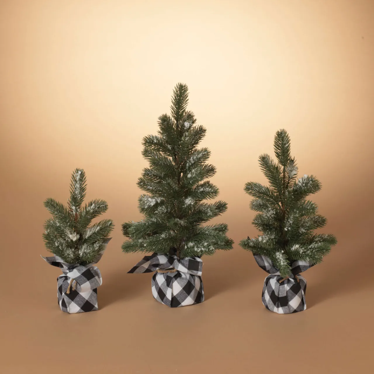 Hot Decorator's Warehouse Pine Tree With Plaid Fabric - Small