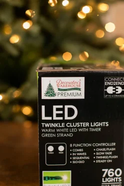 Decorator's Warehouse Platinum Elite Cluster Lights - 760L Warm White