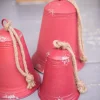 Best Decorator's Warehouse Red Tin Bells - Set Of 3