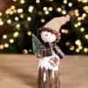 Hot Decorator's Warehouse Resin Burlap Hat Snowman