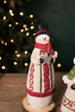Decorator's Warehouse Resin Knit Snowman