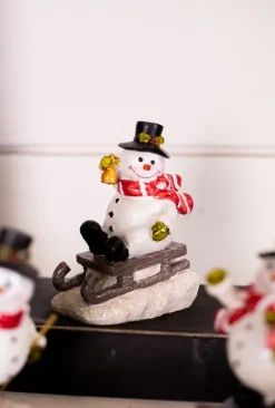 Sale Decorator's Warehouse Resin Playing Jolly Snowman