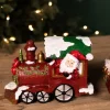 Sale Decorator's Warehouse Resin Santa Train - Set Of 3