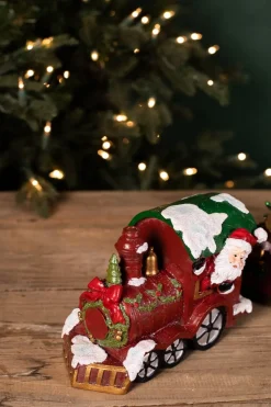 Sale Decorator's Warehouse Resin Santa Train - Set Of 3