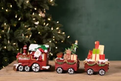 Sale Decorator's Warehouse Resin Santa Train - Set Of 3