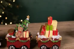 Sale Decorator's Warehouse Resin Santa Train - Set Of 3