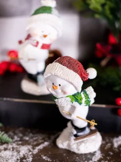 Decorator's Warehouse Resin Skiing Snowman