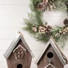 Outlet Decorator's Warehouse Wood Galvanized Metal Birdhouse