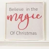 Decorator's Warehouse 16"x16" "Believe In The Magic Of Christmas" Wall Decor